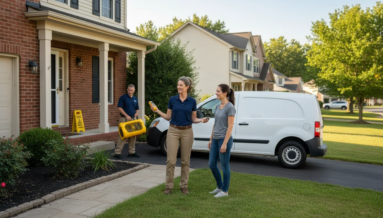 Residential water damage restoration in Redwood, MS